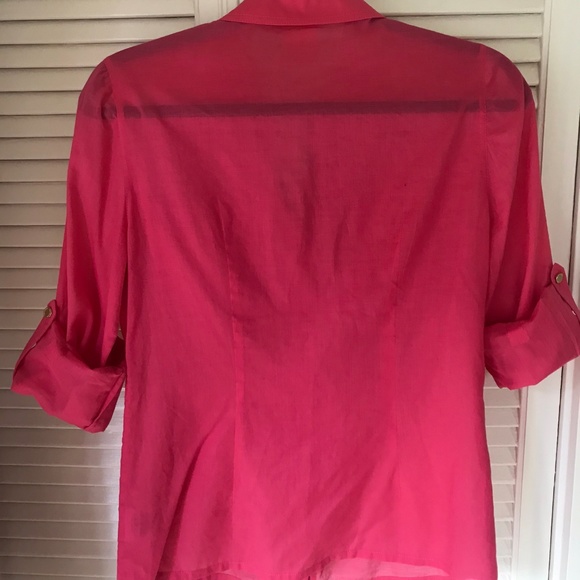 Tory Burch utility style lightweight cotton shirt - Picture 3 of 3